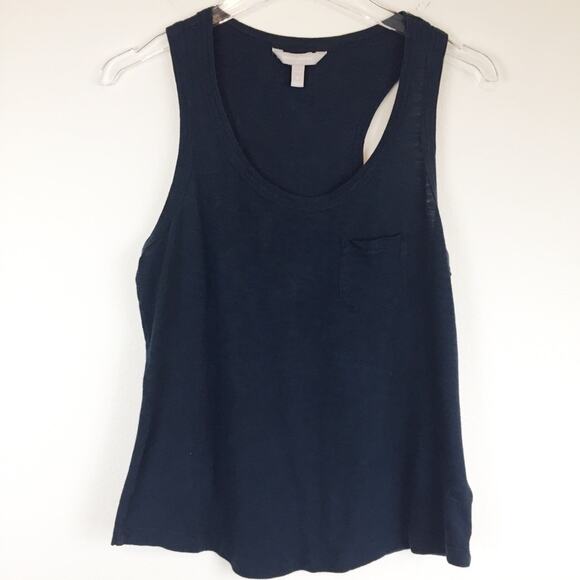Banana Republic | Navy Racerback Tank Top Sz S - Picture 1 of 3